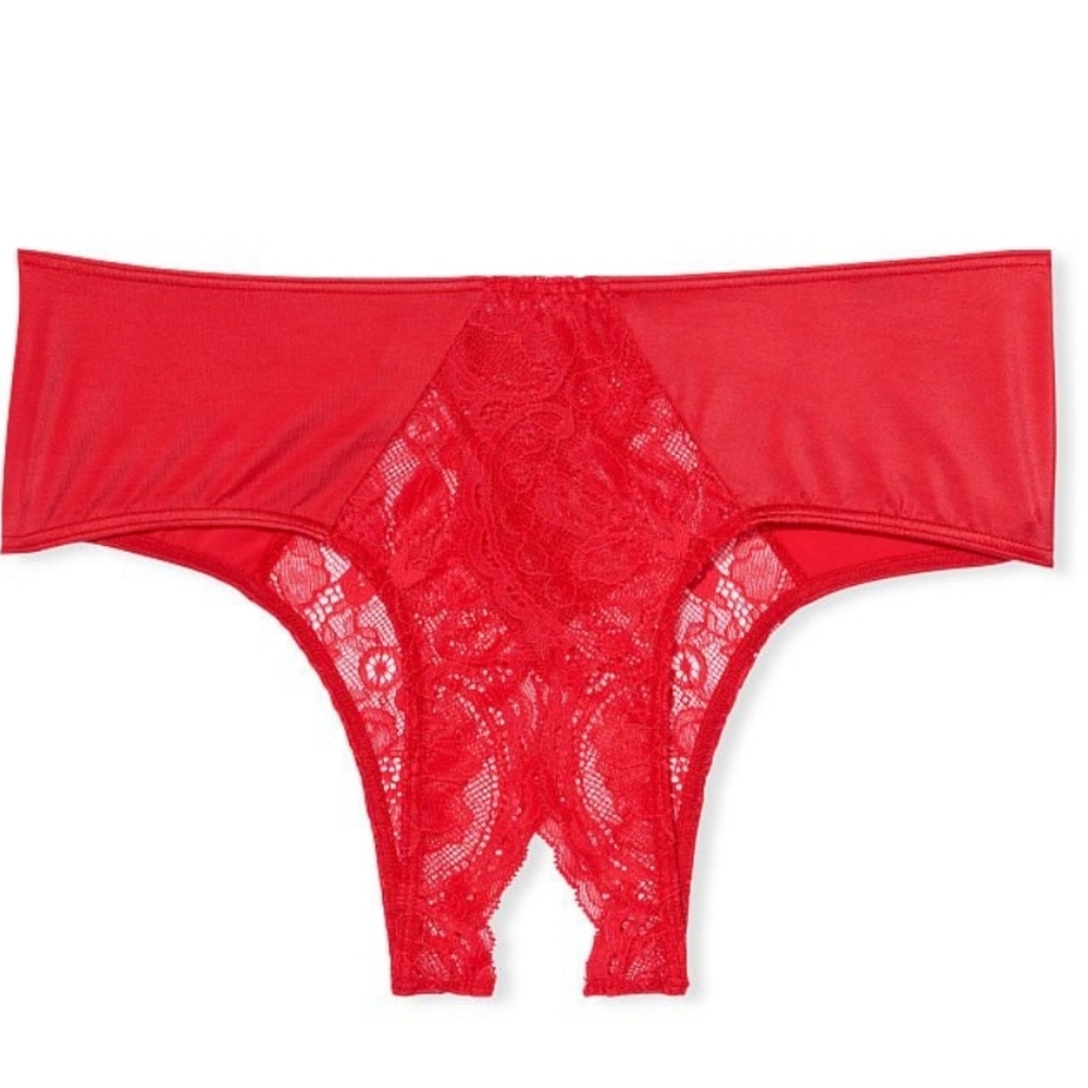 Victoria's Secret Crotchless Red 💋💄 Lace Panty